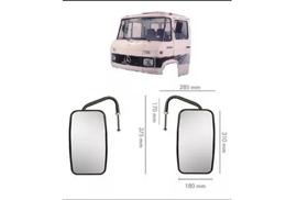 Par Espelho Retrovisor Caminhão Mb 608 708 Completo C/ Braço Par Espelho Retrovisor Caminhão Mb 608 708 Completo C/ Braço