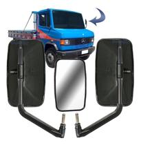 Par Espelho Retrovisor Caminhão Mb 709 710 912 Plano C/braço Par Espelho Retrovisor Caminhão Mb 709 710 912 Plano C/braço