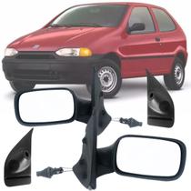 Par Espelho Retrovisor e Acabamentos Fiat Palio Strada 1996 1997 1998 1999 2000 2001 Com Controle Aplicação Veículos 2 Portas