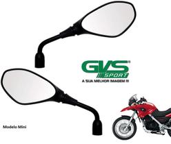 Par Espelho Retrovisor Gvs Mini Modelo Gs 650 - Rosca Motos Honda Universal M10