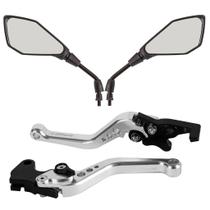 Par Espelho Retrovisor Modelo Z400 Manete Para Pop 100 110
