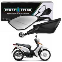 Par Espelho Retrovisor Moto Haste Curta Rebaixada Lente Convexa Rosca Honda First Option Par Espelho Retrovisor Moto Haste Curta Rebaixada Lente Convexa Rosca Honda First Option