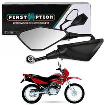 Par Espelho Retrovisor Moto Haste Longa Rebaixada Lente Convexa Rosca Honda First Option Par Espelho Retrovisor Moto Haste Longa Rebaixada Lente Convexa Rosca Honda First Option