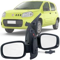 Par Espelhos Retrovisores Fiat Uno Vivace Way Evo Sporting 2010 2011 2012 2013 2014 2014 2016 2017 2018 2019 2020 2021 4 Portas C/c