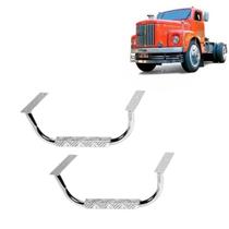 Par Estribo de Plataforma Lateral para Scania Cromado 111