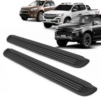 Par Estribo Lateral Aço Galvanizado S10 Cabine Dupla 2012 a 2024 Kit Fixação Incluso