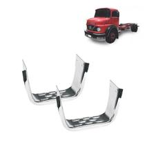 Par Estribo Lateral para Mercedes-Benz 1113/1114 - Inox Par Estribo Lateral para Mercedes-Benz 1113/1114 - Inox