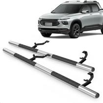 Par Estribo Lateral Tubular 2.1/2" Cromado Montana 2023 a 2025 Aço Carbono Kit Fixação Incluso Par Estribo Lateral Tubular 2.1/2" Cromado Montana 2023 a 2025 Aço Carbono Kit Fixação Incluso