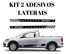 Par Faixa Adesiva Lateral Vinil Carro Saveiro Volkswagen PRETO Par Faixa Adesiva Lateral Vinil Carro Saveiro Volkswagen PRETO