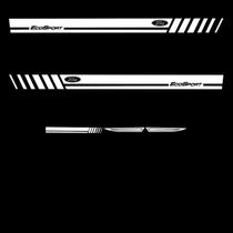 Par Faixa Adesivo Lateral Branco - Eco Sport