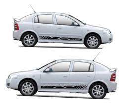 Par Faixa Adesivo Lateral Carro Compatível Astra Chevrolet Par Faixa Adesivo Lateral Carro Compatível Astra Chevrolet