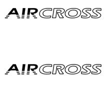 Par Faixa Adesivo Lateral Citroen AirCross - Preto Fosco