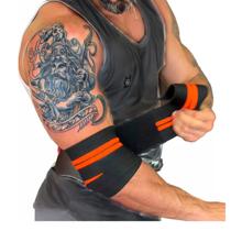 Par Faixa de Cotovelo Tensor Supino Cotoveleira Powerlifting