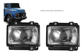 Par Farol Alto Caminhão Mercedes-Benz 1113 1313 1513 - Jogo com 2 Peças e Lente de Vidro Par Farol Alto Caminhão Mercedes-Benz 1113 1313 1513 - Jogo com 2 Peças e Lente de Vidro