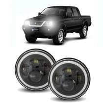 Par Farol Angel Eyes 60w Mitsubishi L200 Farol Redondo