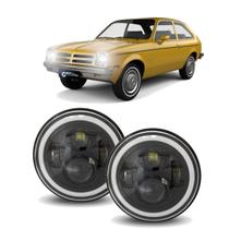 Par Farol Angel Eyes 7 polegadas Chevette alto e baixo 60w