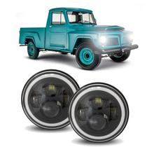 Par Farol Angel Eyes 7 Polegadas Ford F-75 1961 a 1983