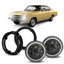 Par Farol Angel Eyes + Suporte 7 Pol Chevr Opala 1969 a 1979