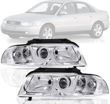 Par Farol Audi A4 Foco Duplo 95 96 97 98 99 00 Tyc