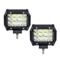 Par Farol Auxiliar Barra Retangular 12 Led 10cm Bivolt 36w