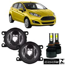 Par Farol Auxiliar Ford Fiesta 2010 a 2014 Super Led