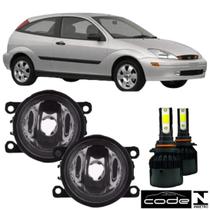 Par Farol Auxiliar FORD LAGUNA 2001 a 2003 Vidro e Super Led