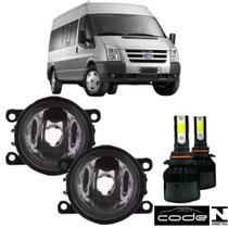 Par Farol Auxiliar Ford Transit 2007 a 2014 Super Led