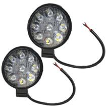 Par Farol Auxiliar LED Zemix Mini-milha Redondo Longo