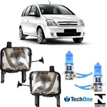 Par Farol Auxiliar MERIVA 2003 ate 2012 Vidro e Super Branca Par Farol Auxiliar MERIVA 2003 ate 2012 Vidro e Super Branca
