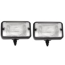 Par Farol Auxiliar Retangular Carcaça Ferro MIchi gan 15,5X9X6Cm Usa H3 11080086