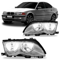 Par Farol Bmw S3 1999 2000 2001 Máscara Cinza