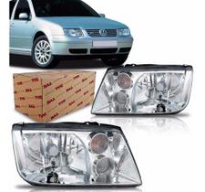 Par farol bora 1999 a 2003 cromado c/auxiliar Par farol bora 1999 a 2003 cromado c/auxiliar