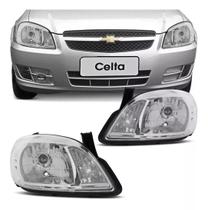 Par Farol Celta 2007 2008 2009 10 11 12 13 Mascara Cromada Par Farol Celta 2007 2008 2009 10 11 12 13 Mascara Cromada