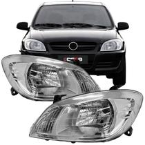 Par Farol Celta Prisma Mascara Cromada 2007 2008 2009 2010 2011 2012 2013 2014 2015