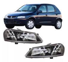 Par farol chevr celta 99 00 01 02 03 04 05 06 máscara negra Par farol chevr celta 99 00 01 02 03 04 05 06 máscara negra