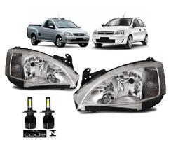 Par farol chevrolet corsa g2 2003 ate 2012 e kit super led Par farol chevrolet corsa g2 2003 ate 2012 e kit super led