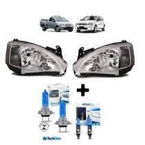 Par farol chevrolet corsa g2 2003 ate 2012 kit super branca Par farol chevrolet corsa g2 2003 ate 2012 kit super branca