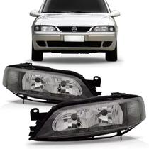 Par farol chevrolet vectra mascara negra 1997 ate 2005 Par farol chevrolet vectra mascara negra 1997 ate 2005