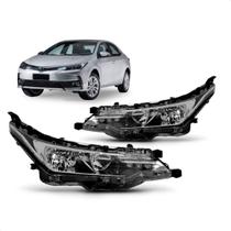 Par Farol Corolla Xei 2018 a 2019 Manual com Led Par Farol Corolla Xei 2018 a 2019 Manual com Led