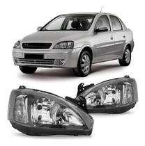 Par farol corsa 2008 a 2012 montana mascara negra foco duplo Par farol corsa 2008 a 2012 montana mascara negra foco duplo
