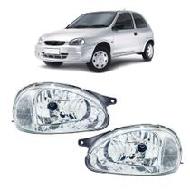 Par Farol Corsa 94 A 2002 Classic 96 A 2009 Cromado Par Farol Corsa 94 A 2002 Classic 96 A 2009 Cromado