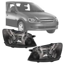 Par farol corsa classic 2011 2012 2013 a 2016 mascara negra