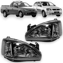 Par farol corsa montana 2003 2004 2005 a 2012 mascara negra
