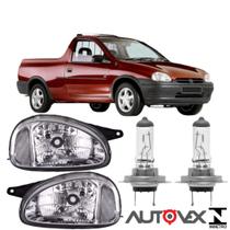 Par farol corsa pick up 1994 a 2002 cromado pl lamp halogena Par farol corsa pick up 1994 a 2002 cromado pl lamp halogena