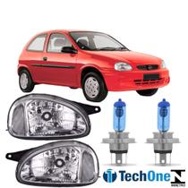 Par farol corsa wind 1994 a 2000 cromado e super branca