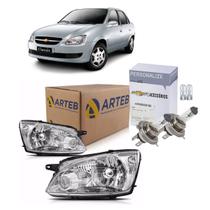 Par Farol Cromado H4 T10 Kit Nova Classic 2011 A 2016 Kit2644 Par Farol Cromado H4 T10 Kit Nova Classic 2011 A 2016 Kit2644