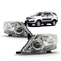Par Farol Cromado Hilux Sw4 2012 2013 2014 2015