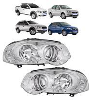 Par Farol Cromado Palio Wekend Siena Strada 2009 a 2011 2012