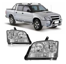 Par Farol Cromado Pisca Cristal S10 2001 2002 2003 04 A 2011