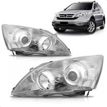 Par Farol Crv 2007 A 2011 Elétrico Com Motor Com Projetor Par Farol Crv 2007 A 2011 Elétrico Com Motor Com Projetor